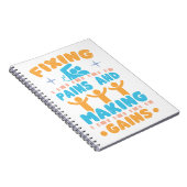 Het bevestigen van Panden en het Maken Gains Notitieboek (Rechterzijde)