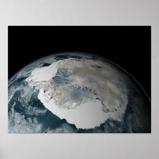 Het bevroren continent Antarctica Poster (Voorkant)