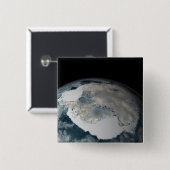 Het bevroren continent Antarctica Vierkante Button 5,1 Cm (Voorkant /achterkant)