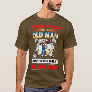 Het bewegen over boys laat dit oude Man een plas z T-shirt