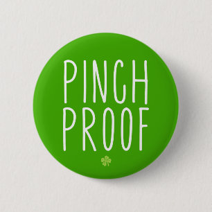 Het bewijs van de knijp. St. Patrick's Day. Ronde Button 5,7 Cm