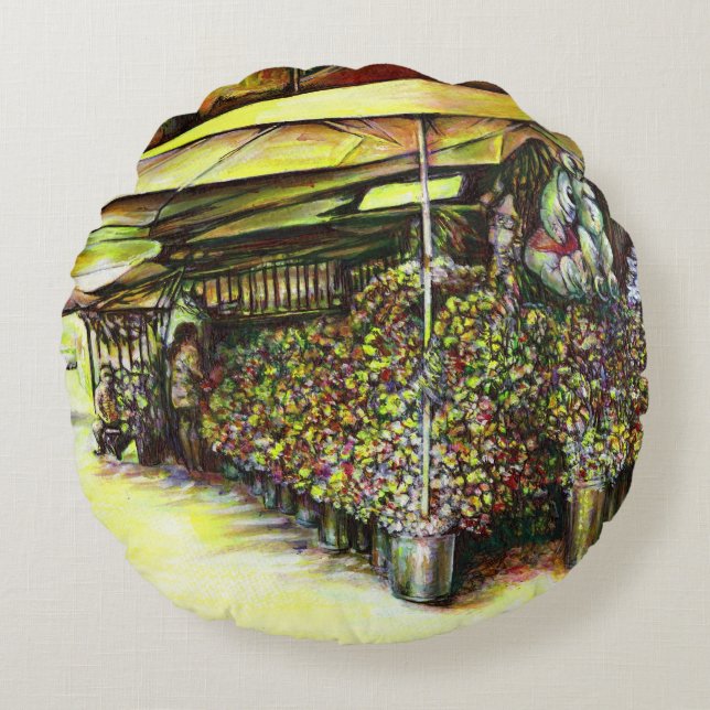 Het bezit van Optices Rond Kussen (Voorkant)