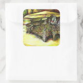 Het bezit van Optices Vierkante Sticker (Tas)