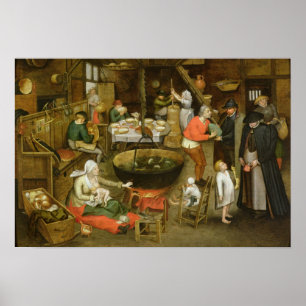 Het bezoek aan de Boerderij Poster