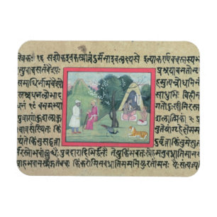 Het bezoek van een Rajput-chef aan een heremiet va Magneet