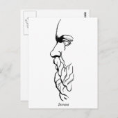 Het bezoek van SOCRATES Briefkaart (Voorkant / Achterkant)