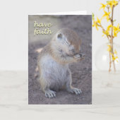 Het bidden de Kaart van de Eekhoorn (Gele Bloem)