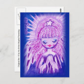 Het bidden van Angel met Curls Briefkaart (Voorkant / Achterkant)