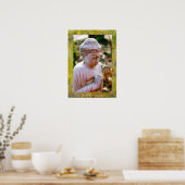 Het bidden van boeddha Calming Art Poster (Keuken)