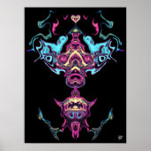 Het bidden van idol-godheid poster (Voorkant)