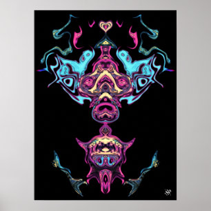 Het bidden van idol-godheid poster