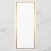 Het Bieden van het menu, menuvergadering, grote Ga Menu (Achterkant)