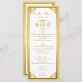 Het Bieden van het menu, menuvergadering, grote Ga Menu (Voorkant / Achterkant)