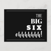 Het BIG 60e Briefkaart van de Uitnodiging van de P (Voorkant)