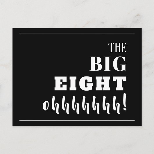 Het BIG 80e Briefkaart van de Uitnodiging van de P (Voorkant)