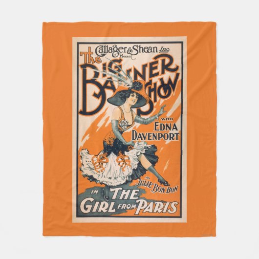 Het Big Banner Show "Het meisje uit Parijs" Fleece Deken (Voorkant)