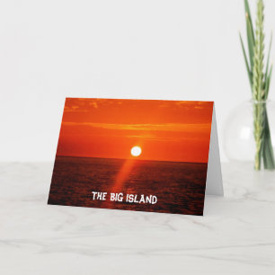 Het BIG-eiland Hawaii Feestdagen Kaart