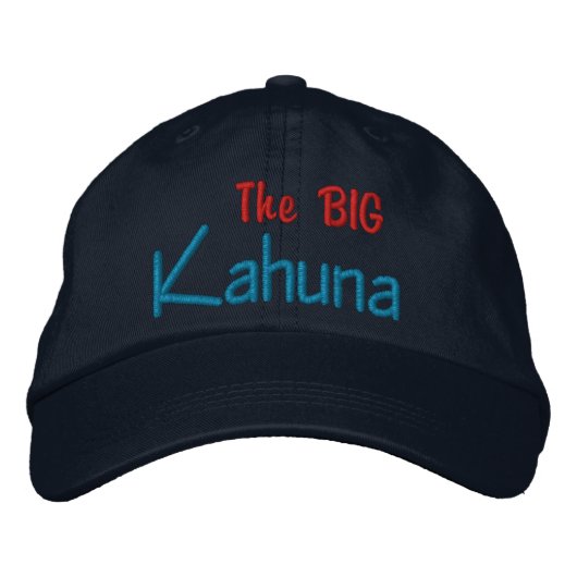 Het BIG Kahuna geborduurd Pet (Voorkant)
