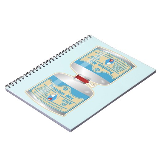 Het bijvullen van gasflessen voor kampkachels notitieboek (Linkerzijde)