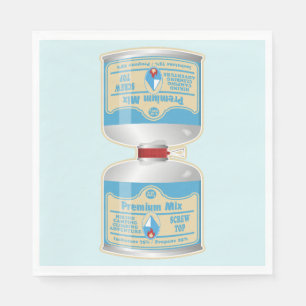 Het bijvullen van gasflessen voor kampkachels servet