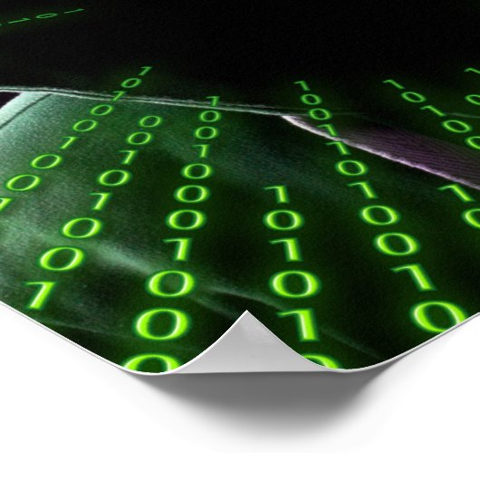 Het Binaire Man van de Code Poster (Hoek)