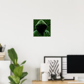 Het Binaire Man van de Code Poster (Thuiskantoor)