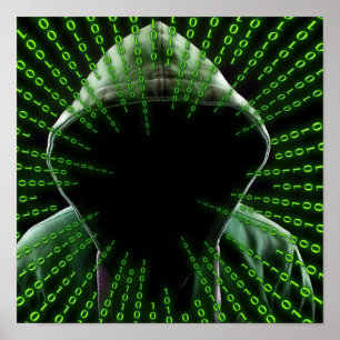 Het Binaire Man van de Code Poster