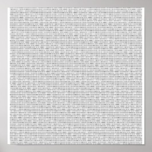 Het Binaire Poster. Poster (Voorkant)