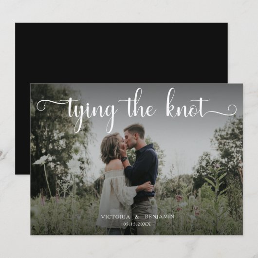 Het binden van de Bekleding van de Foto Knot Moder Kaart (Voorkant / Achterkant)