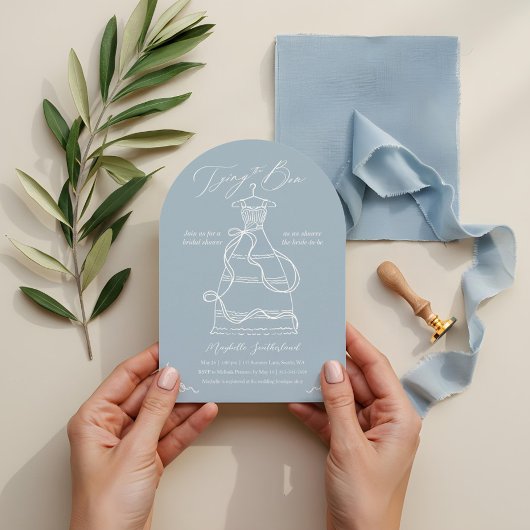 Het binden van de Bow Sketch Wedding Dress Vrijgez Kaart