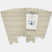 Het binden van de kei Rustic Beach bruiloft Bedankdoosjes (Ongevouwen)