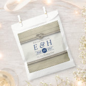 Het binden van de kei Rustic Beach bruiloft Bedankzakje (Geknipt)