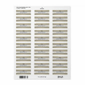 Het binden van de kei Rustic Beach bruiloft Etiket (Full Sheet)