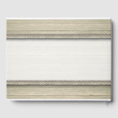 Het binden van de kei Rustic Beach bruiloft Gastenboek (Achterkant)