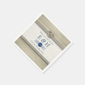 Het binden van de kei Rustic Beach bruiloft Servetten (Hoek)