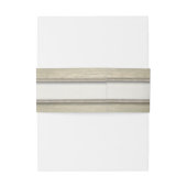 Het binden van de kei Rustic Beach bruiloft Uitnodigingen Wikkel (Achterkant Voorbeeld)