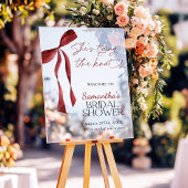 Het binden van de knoop boog Vrijgezellenfeest wel Acryl Bord