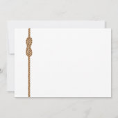 🌊 Het binden van de Knoop Eenvoudige Nautische Sa Save The Date (Achterkant)