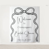 Het binden van de knoop Modern Script Vrijgezellen Wandkleed (Voorkant)