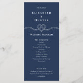 Het binden van de knoop touw hart nautische marine programma (Voorkant)