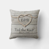 Het binden van de Knot Wedding Pillow Kussen (Achterkant)