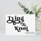 Het binden van de Typografie van de Knot Wedding s (Staand voorkant)