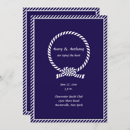 Het binden van de Uitnodiging van het Wedden van d (Voorkant / Achterkant)