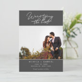 Het binden van het Moderne Berichten van de Foto K Aankondiging (Staand voorkant)