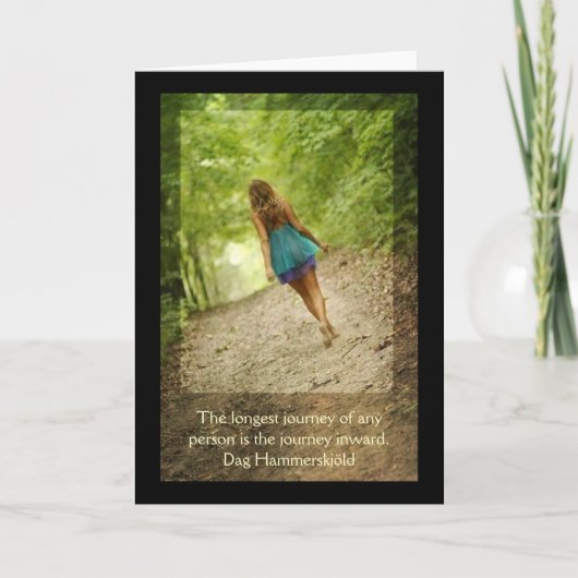 Het Binnenkomende" Wenskaart van de "reis Kaart (Voorkant)