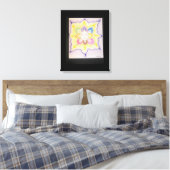 Het binnenlicht canvas afdruk (Insitu (Slaapkamer))