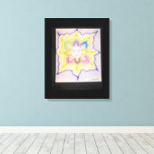 Het binnenlicht canvas afdruk (Insitu (Houten vloer))