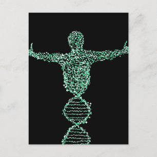 Het biologie-DNA-man Briefkaart