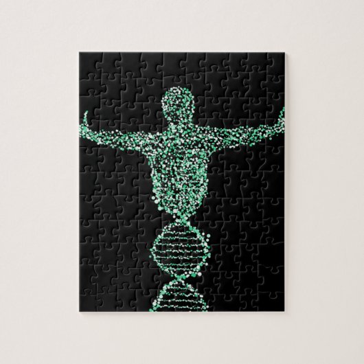 Het biologie-DNA-man Legpuzzel (Verticaal)
