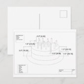 Het 'Birthday Cake'-plan van de ingenieur Briefkaart (Voorkant / Achterkant)